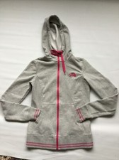 Women's "The North Face" Gray Full Pink Zipper Hoodie Jacket  Sz XS