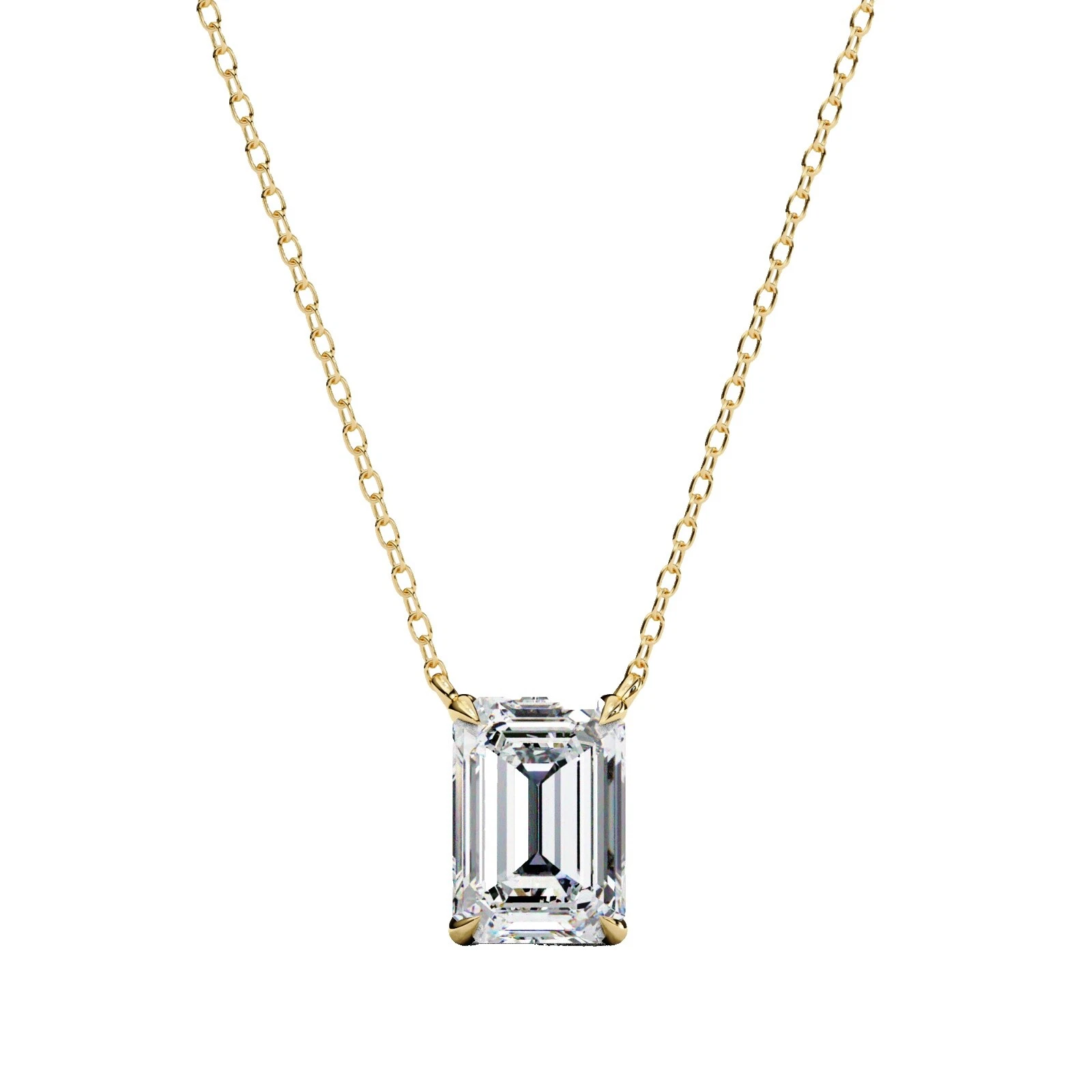 Pingente banhado a ouro branco família e amigos Fashion Colares e pingentes