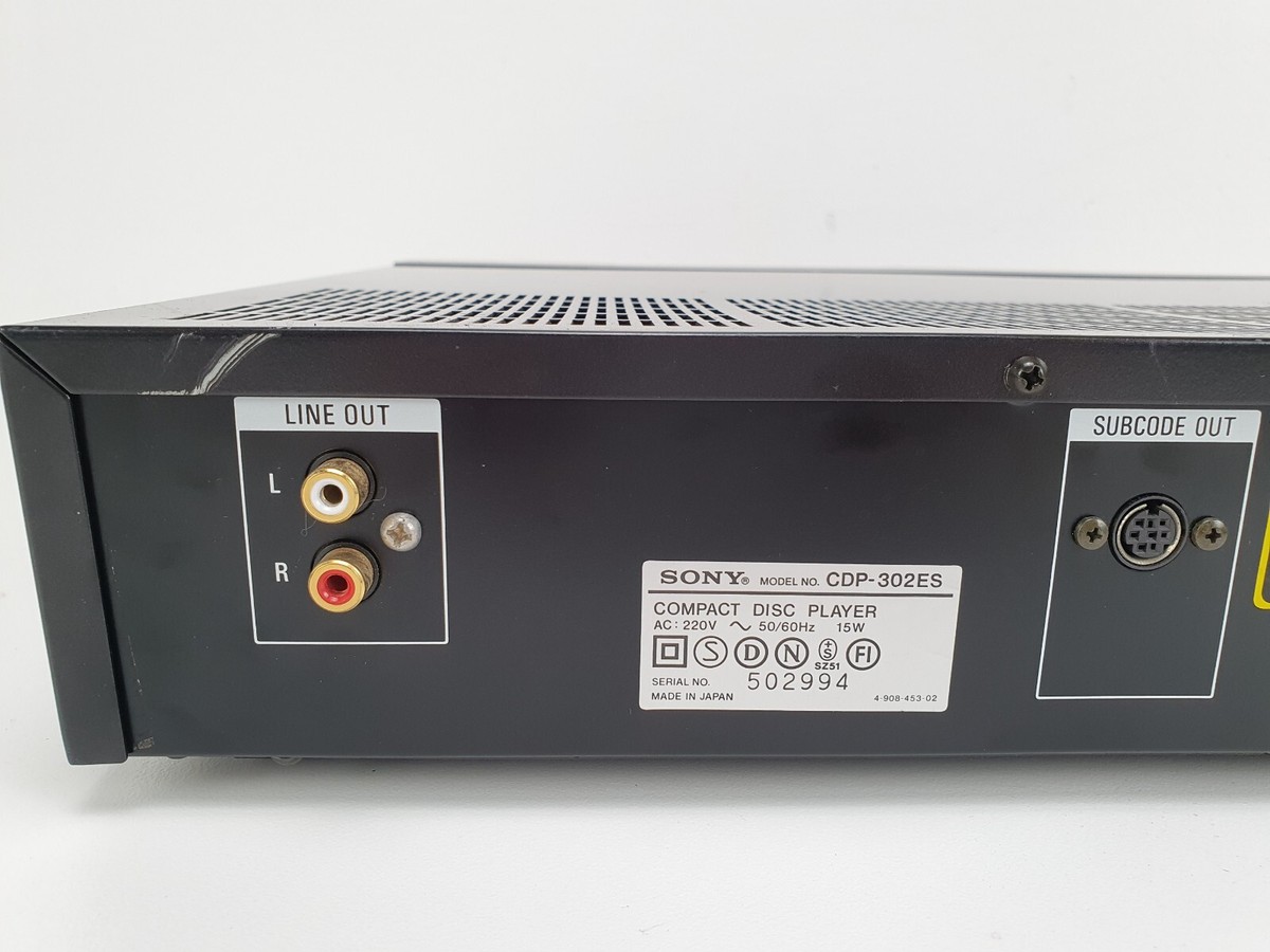 Sony CDP-302 ES Linear Converter system CD player-Sounds