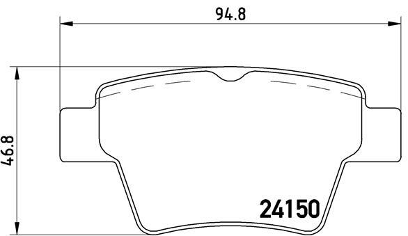 P 61 080 Brembo Set BeläGe Bremse, Scheibenbremse FüR CitroëN, Citroen (Df-Psa)-image