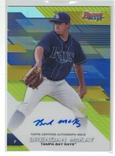 2017 BOWMAN'S BEST BEST OF '17 AU GOLD REFRACTORS #B17BMC BRENDAN MCKAY #13/50