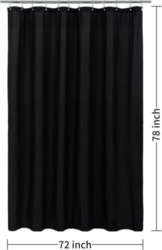 Heavyweight Waterproof Shower Curtain Liner 72" x 78" with 3 Bottom Magnets - Picture 9 of 9