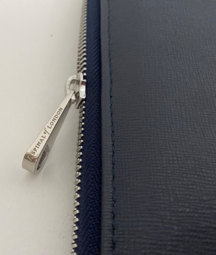 Aspinal of London Executive A4 Zipped PadfolioSaffiano Leather-Blue New RSP£225 - Bild 4 von 8