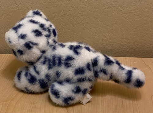 Vintage Dakin 1988 Schneeleopard weiß mit schwarzen Punkten Katze Baby 10" klein - Bild 5 von 7