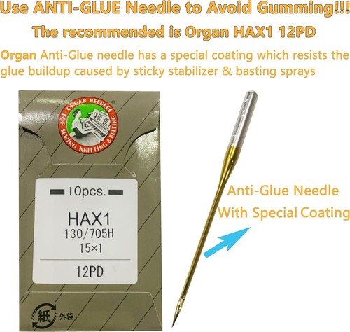 Neu Brühfaden selbstklebend Abreißen Stickerei Stabilisator Rückseite 12" x - Bild 2 von 11