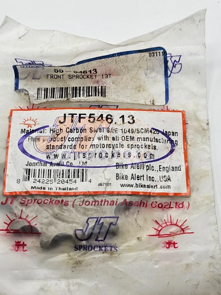 Piñones JT JTF546.13 piñón delantero de acero para Yamaha RT100 1996 Foto 2 de 4