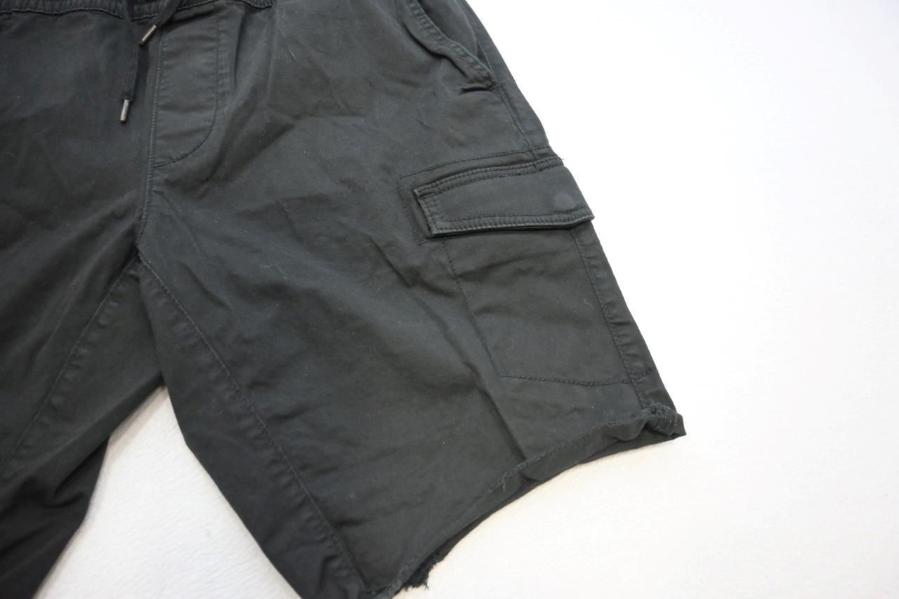 Hollister Khaki Jogger Cargo Shorts Stretch Waist Bla… Gem