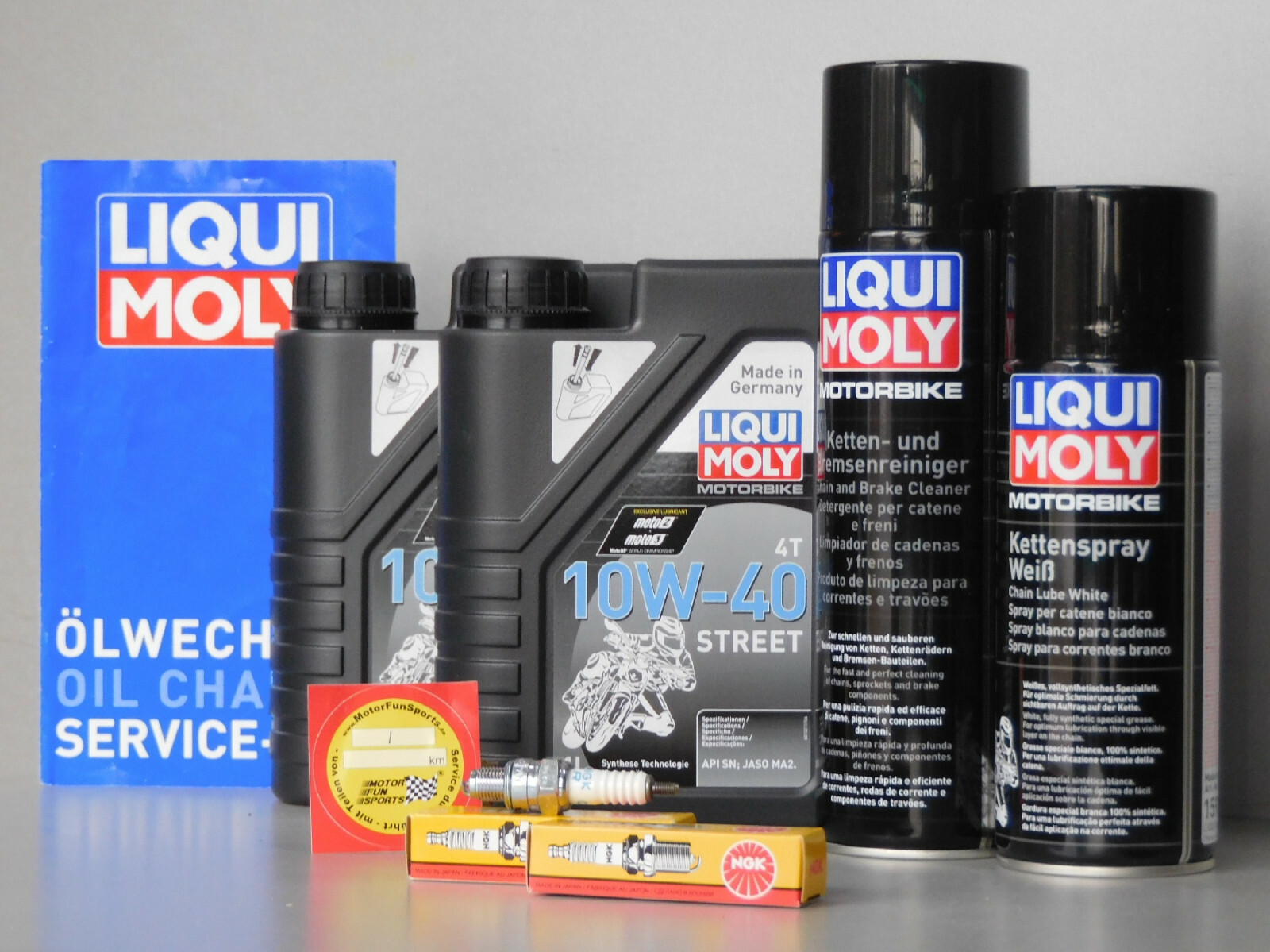 Maintenance Set Honda CB 125 T Oil Spark Plug Service Inspection