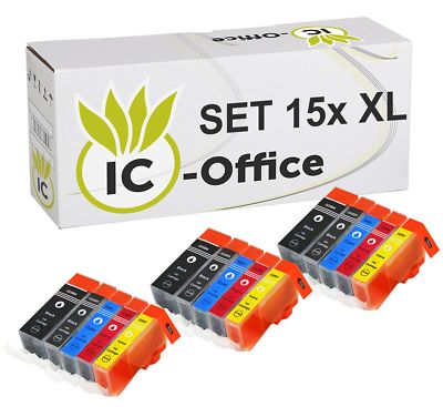 15x PGI 525XL CLI 526XL +Chip für CANON PIXMA MG8150 MG5350 MG6120 MG6150 MG6250
