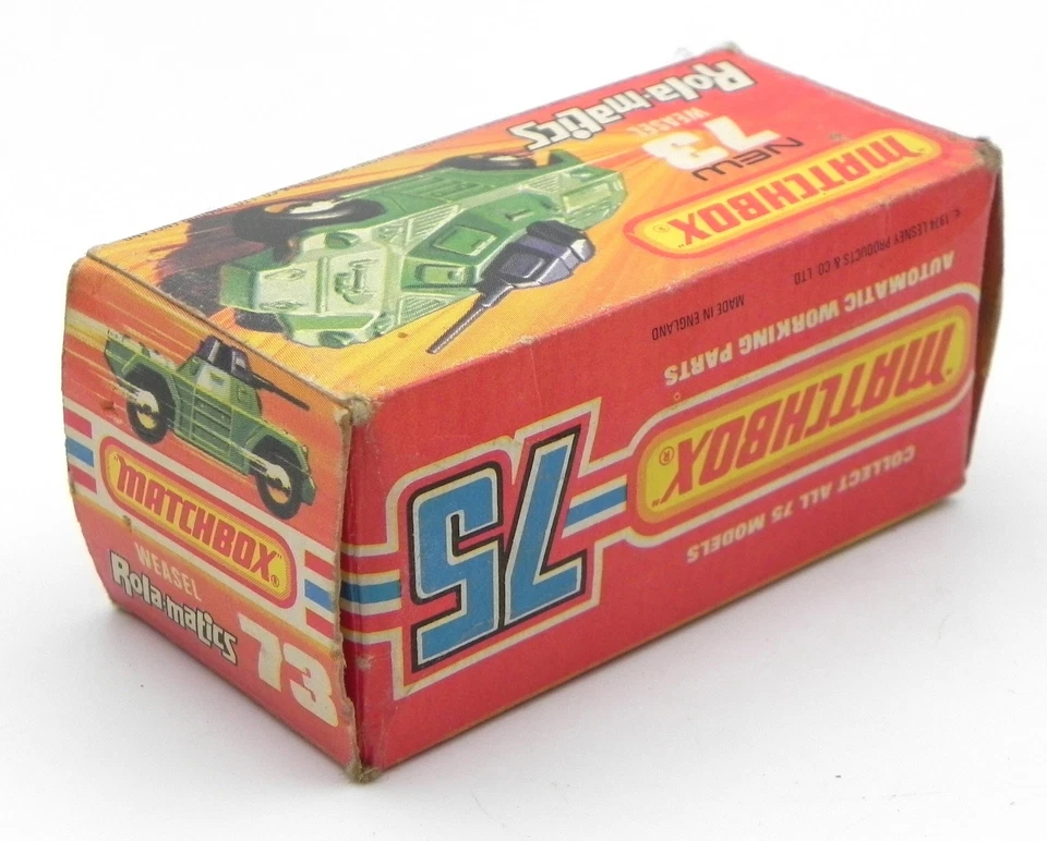 Matchbox Superfast 1970s MB 73 weasel military truck Lesney rola matics - Immagine 2 di 4