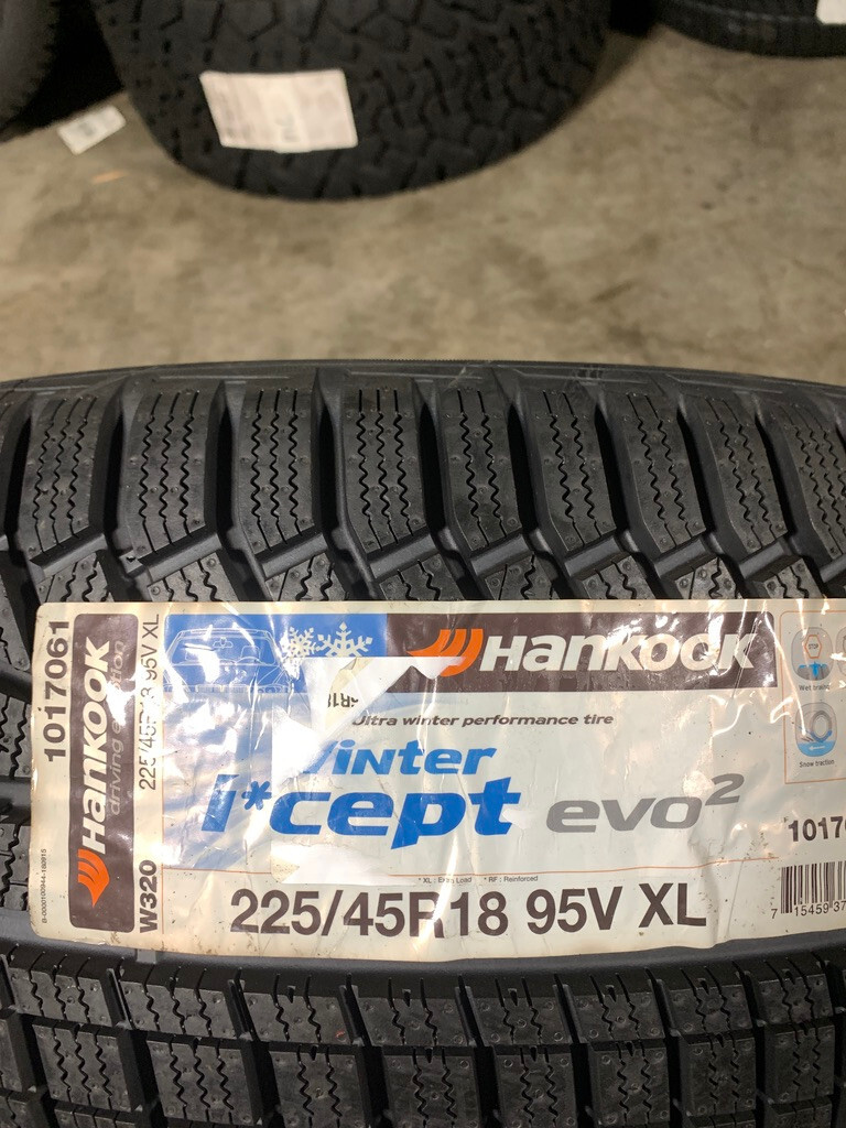 2 New 225 45 18 Hankook Winter iCept Evo2 Snow Tires eBay