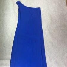 Forever 21 Maxi Dress One Shoulder Blue Women's Size Medium