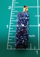 Blue Druzy Pendant No Chain