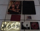 JOHNNY HALLYDAY COFFRET DESTINATION VEGAS NON COMPLET MANQUE LE POSTER