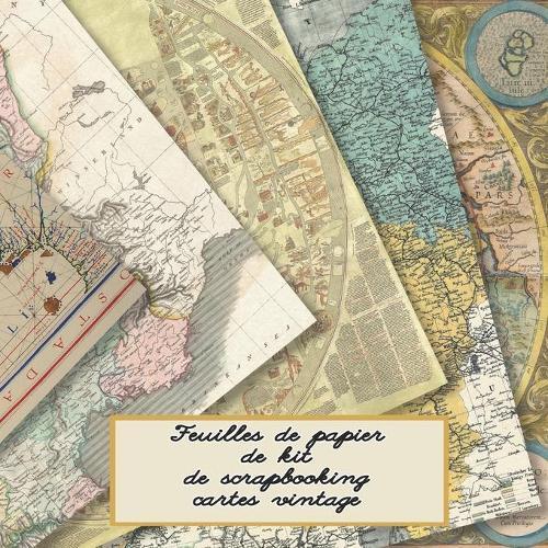 Feuilles de papier de kit de scrapbooking cartes vintage (Tascabile)