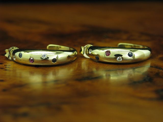 ORECCHINI A CERCHIO 333 8K Oro Giallo Diametro: 15mm - Foto 10