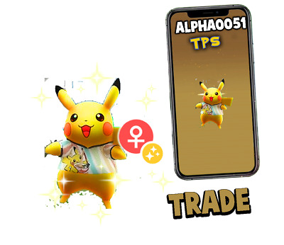 Pokémon Go * Shiny Pikachu Libre * TRADE Go- Description