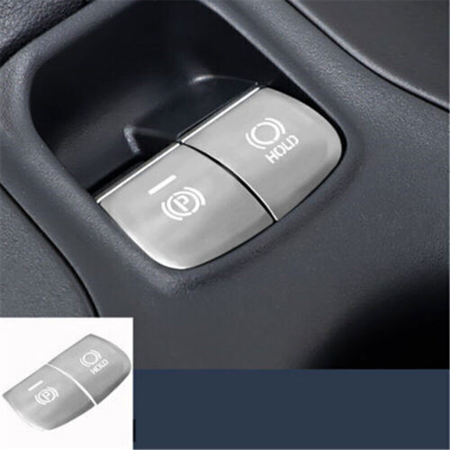 For Toyota Corolla 2020-2023 Aluminum Silver Electronic Handbrake Button Sticker - Picture 4 of 4