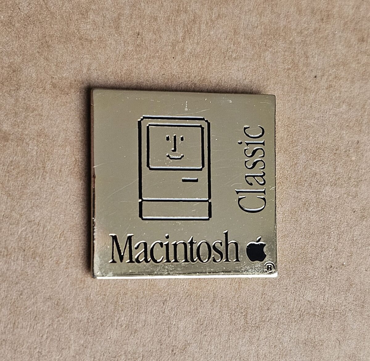 Apple Macintosh Classic Pin Metal Badge Computer Promotional Apple Macintosh Classic Pin Metal Badge Computer Promotional