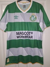 shamrock rovers football shirt 125 years only small and medium left