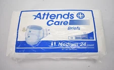 Attends Care Medium Adult Incontinence Briefs Moderate Absorbency 24 Pack