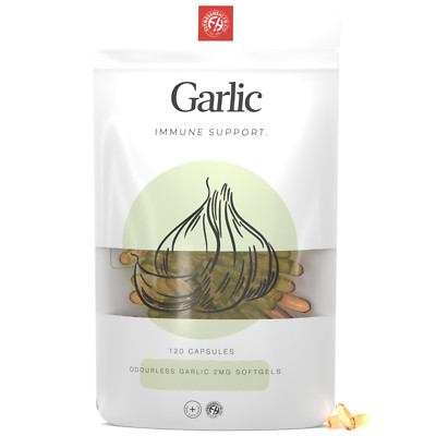 Geruchloser Knoblauch 2mg 120 Weichkapseln Kapseln Immununterstützung *HALBER PREIS*