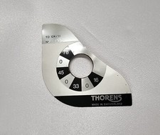 THORENS TD 124 MK II Plate Label Serial Number 100 original