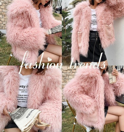 Kvinder Coat Short Krøller Thicken Sbox14 Jacket Faux Lambswool Stilfuldt Vinter Fur dIHnwF6Iq1