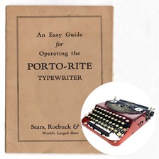 Porto Rite Typewriter Instruction Manual Repro User Vtg Antique Remington thumbnail