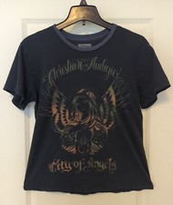 Vintage Christian Audigier City Of Angels Graphic T-shirt Size S. Made in USA