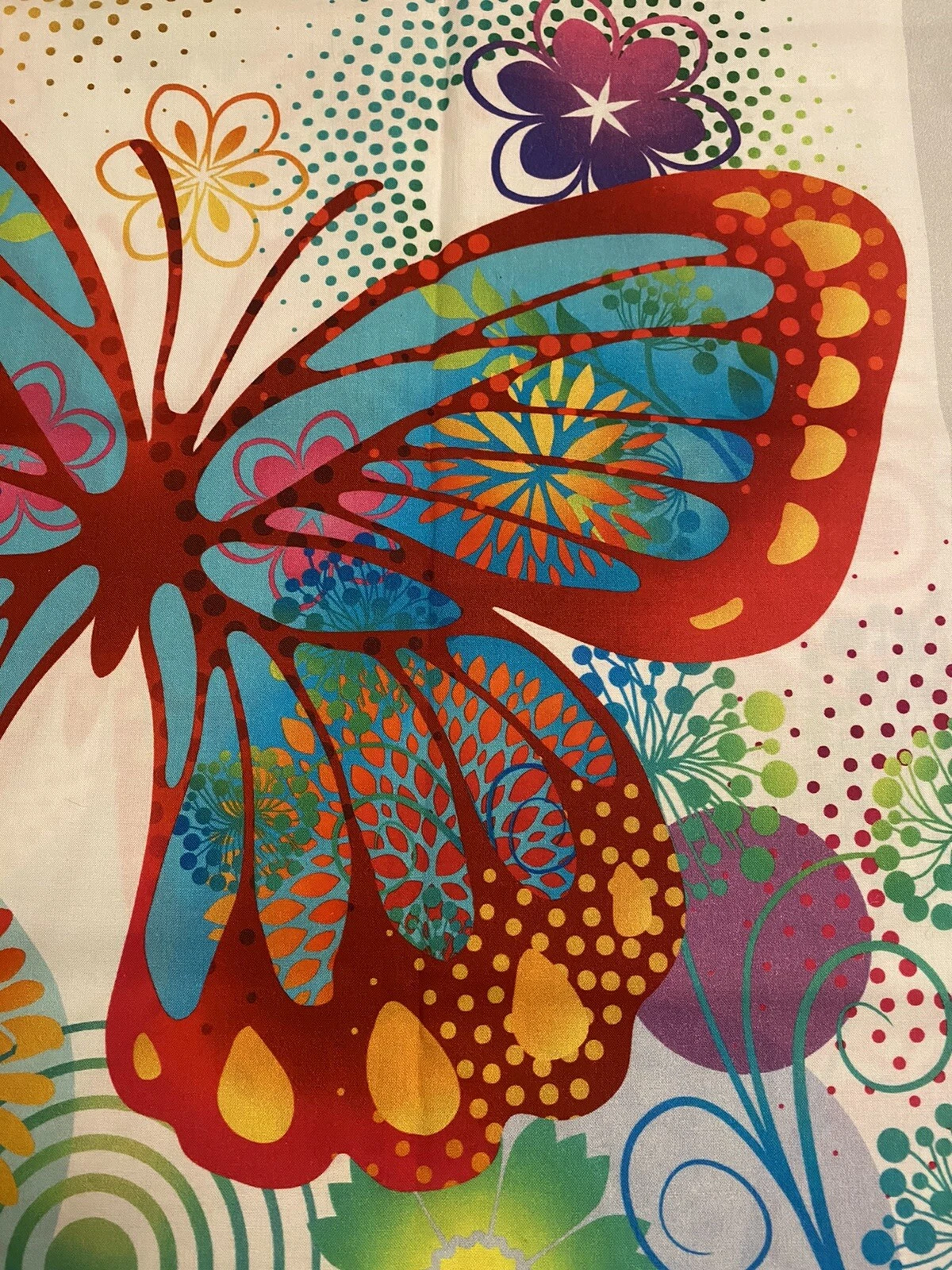 Fabric Lot Garden II Butterfly Brights PANEL Jason Yenter / #11216 Ombre Daiwabo - product detail image 17