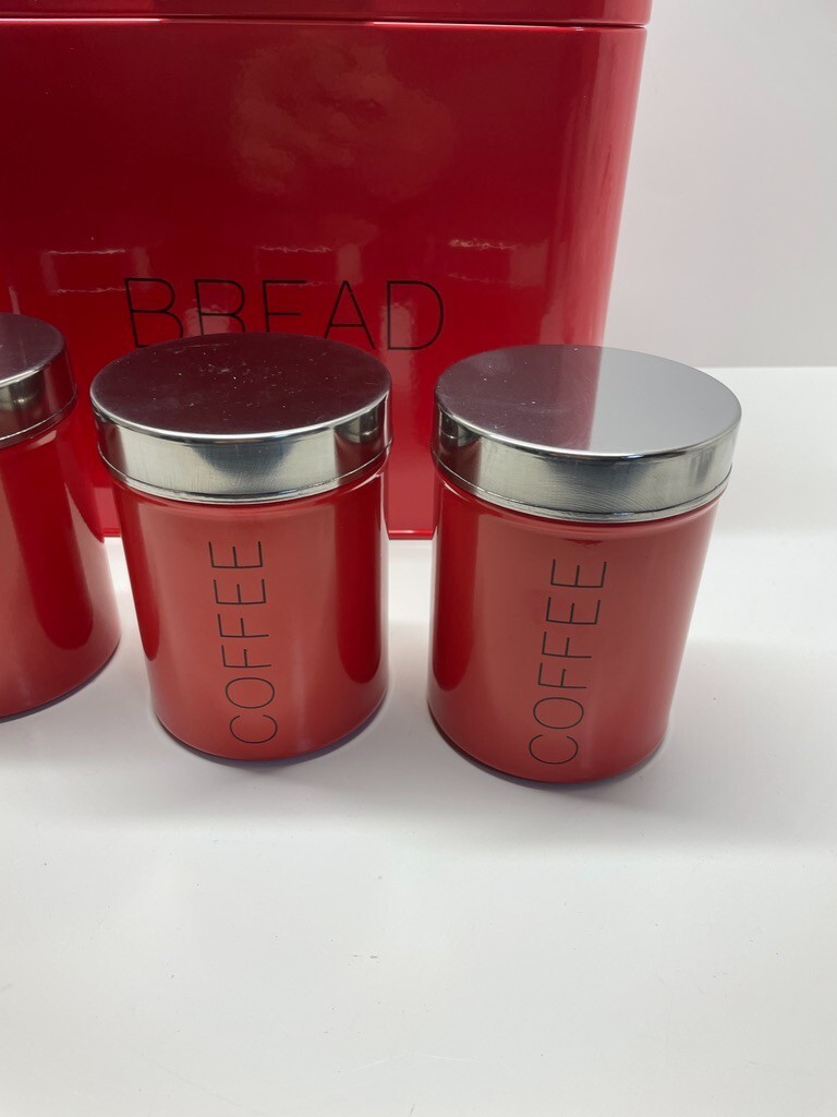 Argos Home 5 Piece Kitchen Storage Set Biscuit Biscuit Red (2 x coffee) 5062 eBay