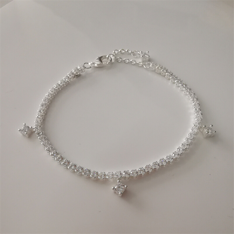 Silver Sparkling Drop Tennis Bracelet Pandora Timeless Sterling