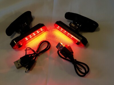 Volcano 2 USB Rechargeable Eye Rear Bike Tail Light - NIB Safety Red Emergency