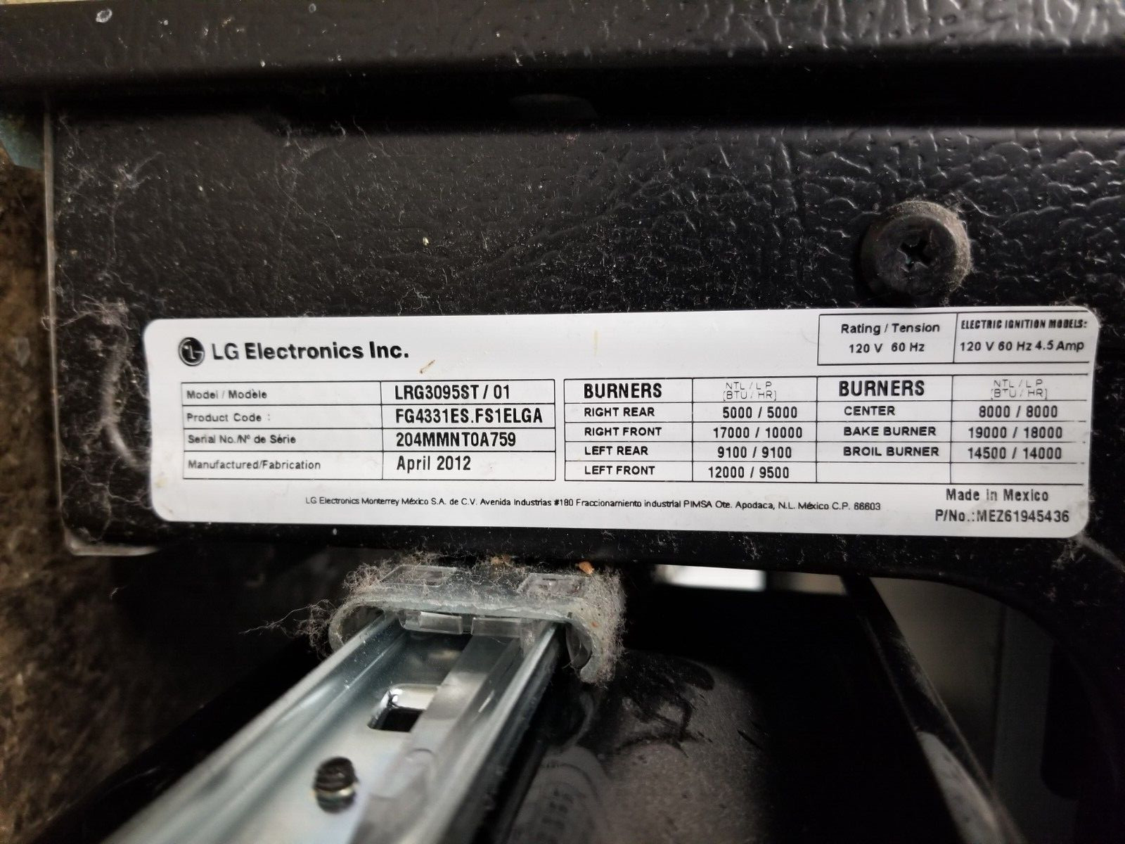 Genuine LG Gas Range Control Board Set # EBR73811702 EBR57124701 EBR52349702
