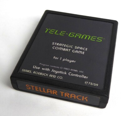 Atari 2600 Spiel -- Sears - STELLAR TRACK -- VCS