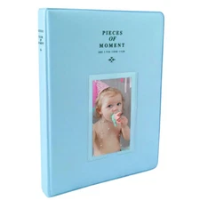 128 Pocket Mini Photo Album for Fujifilm Instax Mini 12 11 9 8 - Blue