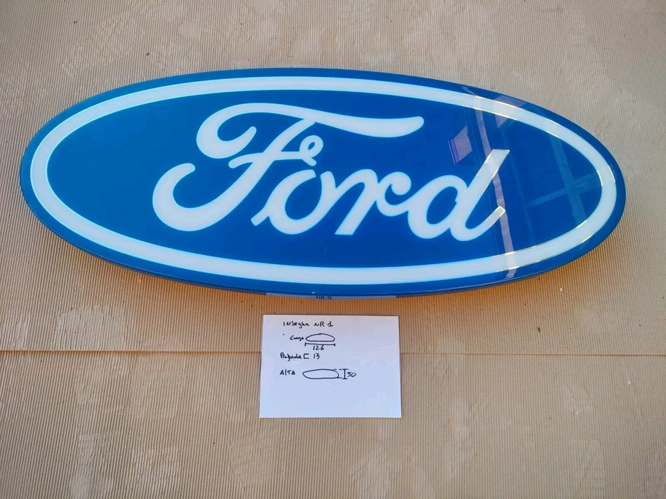 Insegna Ford vintage luminosa Logo Fregio - Immagine 3 di 4