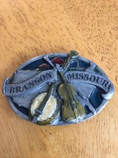 1992 BRANSON MISSOURI Nice Heavy BELT BUCKLE By Siskiyou
