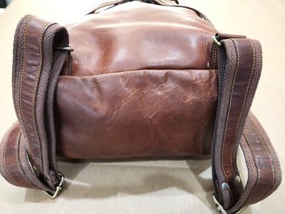 G.H.Bass & Co Vintage Brown Leather Backpack Vintage | eBay display picture 3