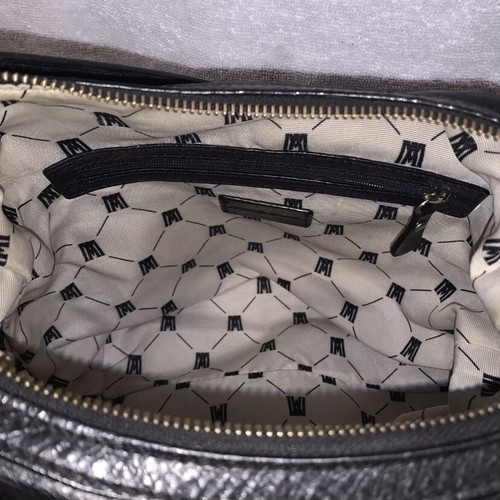 Antonio Melani Black Leather Purse with Front Compartment, 3 Compartments Inside - Picture 5 of 6