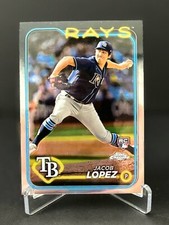 2024 Topps Chrome Jacob Lopez Rookie #225 Tampa Bay Rays