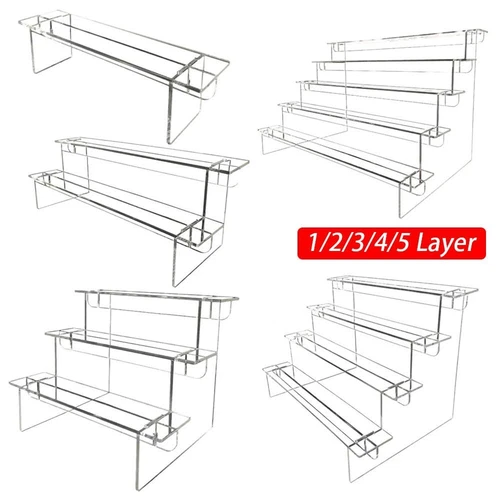 1Sets Acrylic Ladder Display Stand Home Organizer Model Holder Storage Rack