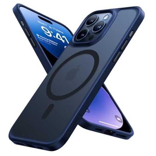 Magnetic Shockproof for iPhone 15 Pro Case, [Military-Grade Drop Tested] Blue