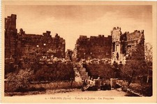 Old postcard AK Baalbek Temple of Jupiter the Propylees SYRIA (1404032)