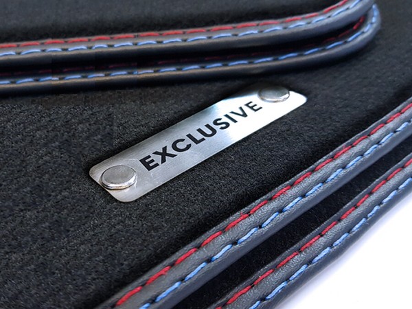 Exclusive FußMatten FüR Bmw 7Er E38 Bj.1994-2001 Lange Version Velours Logo-image