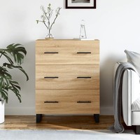 Sideboard Sonoma-Eiche 69,5X34X90 Cm Holzwerkstoff FüR Wohnzimmer