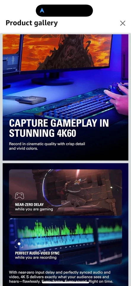 Elgato 4K S External Capture Card | 4K60 Capture / 120-FPS Passthrough Used - Image 3 of 3