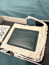 Loewe Puzzle Card Holder Evergreen Calfskin Leather