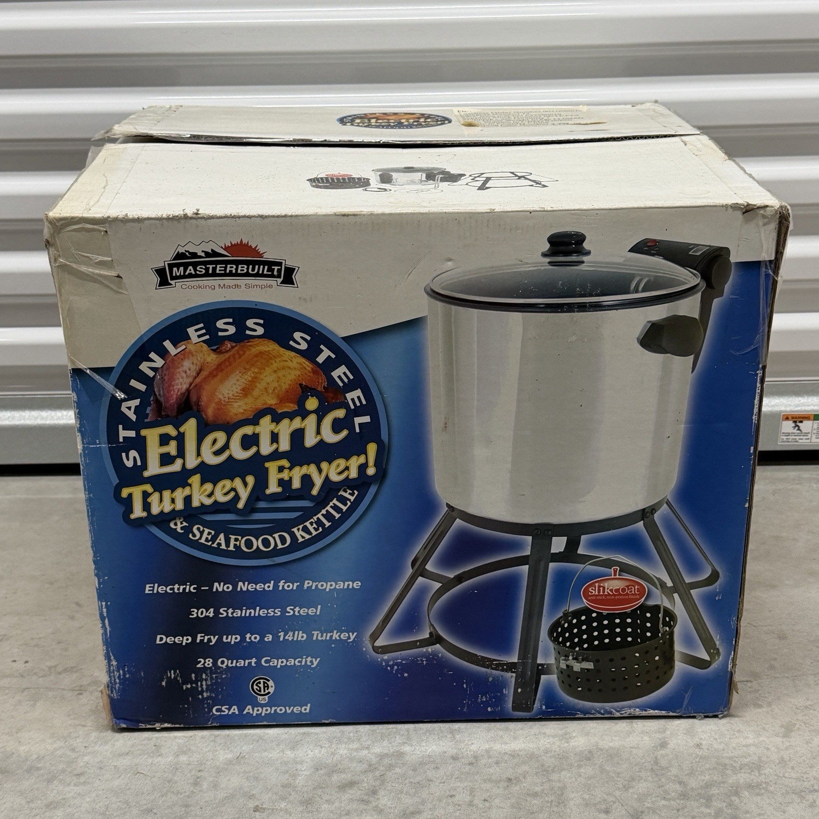 Masterbuilt 28 Quart Electric Turkey Fryer & Seafood Kettle 